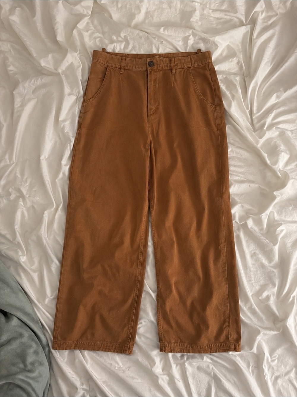 Free People Women’s Rust Brown Wide-Leg Pants Sz 10